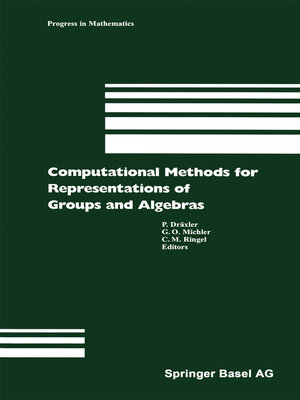cover image of Computational Methods for Representations of Groups and Algebras